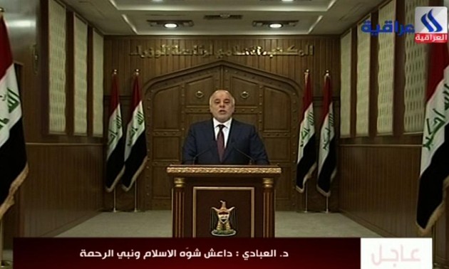 Le PM irakien s'engage à "libérer" son pays de l'Etat islamique en 2016