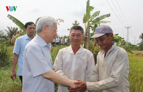 Nguyen Phu Trong à Ben Tre 