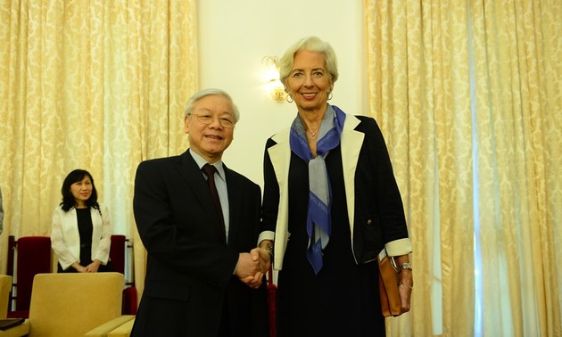 Nguyen Phu Trong reçoit la directrice du FMI