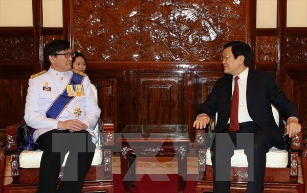Truong Tân Sang reçoit les ambassadeurs thailandais, indonésien, philippin et malaisien