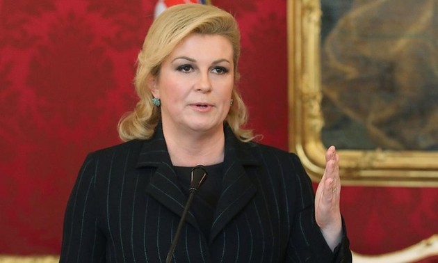La présidente croate appelle à la dissolution du Parlement