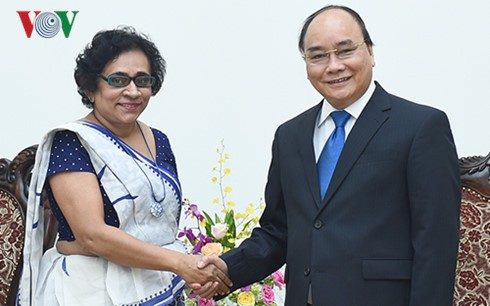 L’ambassadrice du Sri-Lanka reçue par Nguyen Xuan Phuc