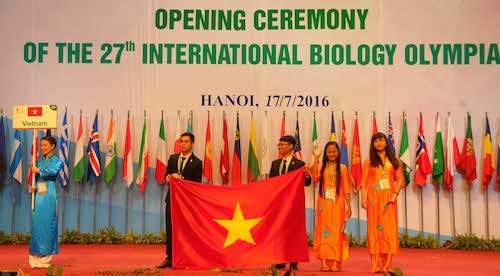 Ouverture des 27èmes Olympiades internationales de Biologie