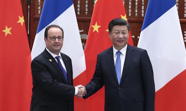 Xi Jinping rencontre Hollande et Merkel