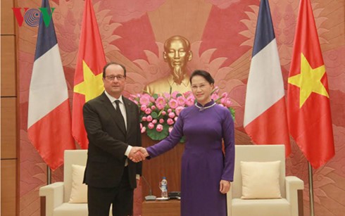 Entrevue François Hollande-Nguyen Thi Kim Ngan