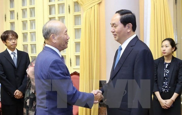 Tran Dai Quang reçoit le vice-président du Conseil d’échanges amicaux du Japon