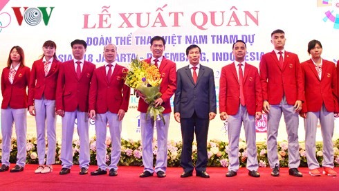 Les sportifs vietnamiens prêts pour les 18e Jeux d’Asie