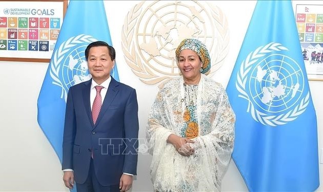 Lê Minh Khai rencontre Amina Mohammed 