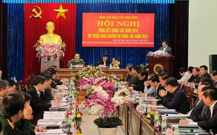 Badan Pengarahan daerah Tay Nguyen menggelarkan tugas tahun 2015