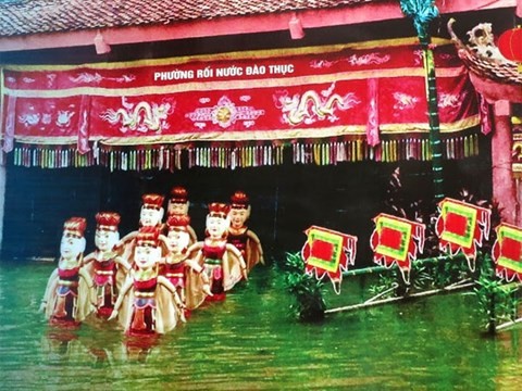 Ciri khas  dari seni wayang golek air desa Dao Thuc, kabupaten Dong Anh, Kota Hanoi