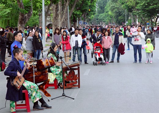 Musik di sektor kota kuno Ha Noi, satu ruang budaya yang menarik