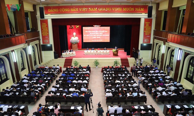 Lokakarya ilmiah nasional “50 tahun pelaksanaan Testamen Presiden Ho Chi Minh”