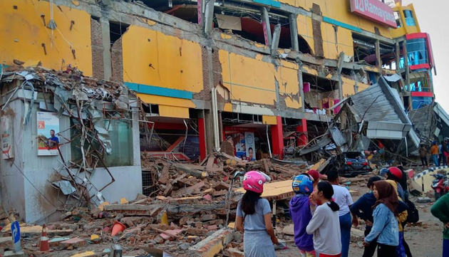 Gempa bumi berkekuatan 6,4 derajat di Indonesia