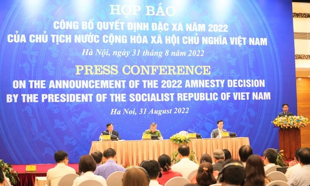 Pengumuman Keputusan Amnesti tahun 2022 dari Presiden Negara Vietnam