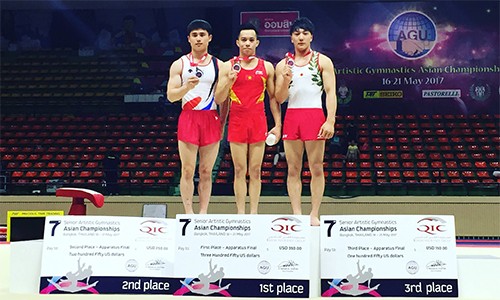 Gimnasia de Vietnam gana medalla de oro en el campeonato de Asia