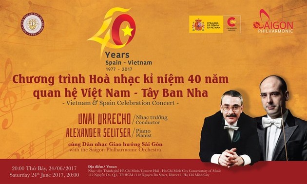 Concierto musical conmemora el 40 aniversario de nexos Vietnam-España