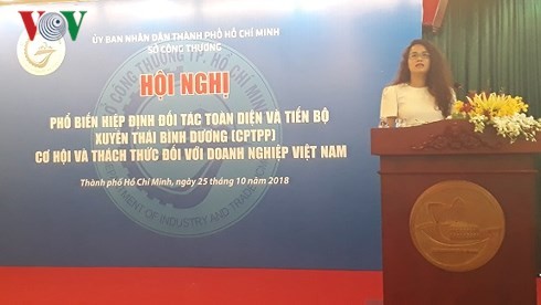 Proporcionan informaciones sobre el CPTPP a empresas vietnamitas