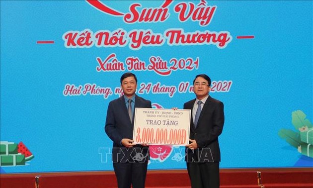 Hai Phong aumenta el apoyo a los trabajadores con ocasión del Tet