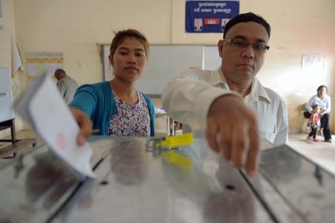 Opini umum internasional tentang pemilu Parlemen Kamboja.