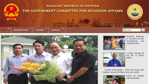 Departemen  Agama Pemerintah Vietnam meluncurkan  portal tentang agama  versi bahasa Inggeris