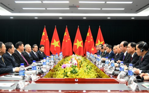 PM Vietnam, Nguyen Xuan Phuc  mengadakan pertemuan dengan Sekjen, Presiden Tiongkok, Xi Jinping