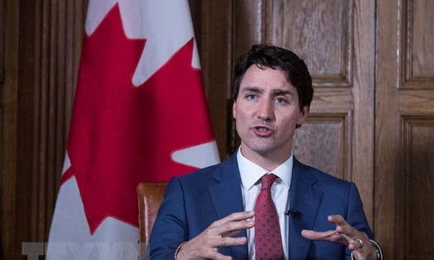 Para politisi Kanada dan Uni Eropa mendukung PM Justin Trudeau setelah  celaan Presiden AS, Donald Trump