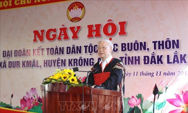 Sekjen, Presiden Viet Nam, Nguyen Phu Trong: Membangun Provinsi Dac Lac menjadi  pusat daerah  Tay Nguyen