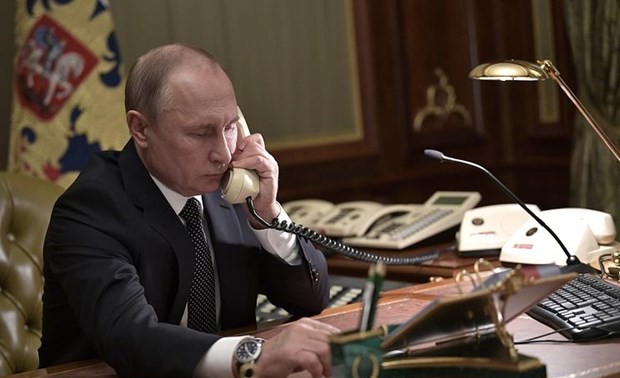 Para pemimpin Jerman, Rusia dan Perancis mengadakan pembicaraan telepon untuk membahas masalah-masalah panas