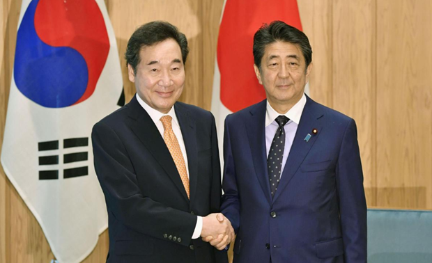 Pimpinan Jepang dan Republik Korea mengadakan pembicaraan pada latar belakang hubungan  mengalami ketegangan