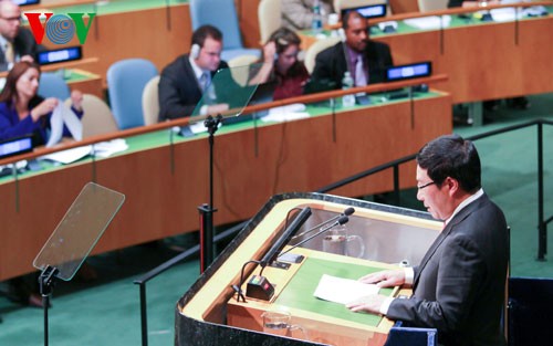 Deputy Prime Minister Pham Binh Minh active on the sideline of the UN session