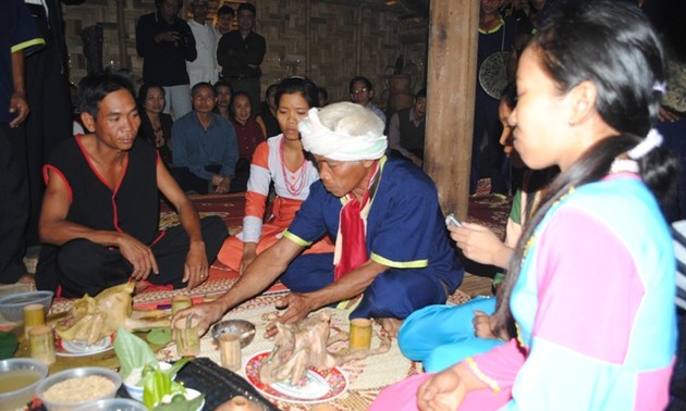 New rice ceremony of the Raglai