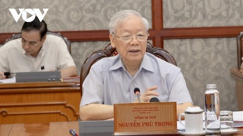 Party leader Nguyen Phu Trong urges Nghe An to grow stronger