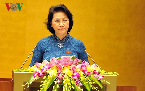 Nguyen Thi Kim Ngan introduced as chairwoman of the 14th NA