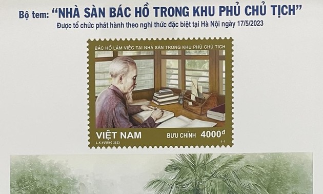 Stamp collection features Uncle Ho’s stilt house at Presidential Palace  