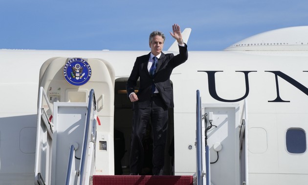 US Secretary of State arrives in Tel Aviv in solidarity visit with Israel 