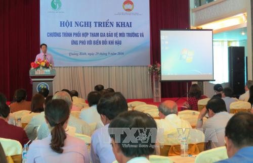 越南中北部各省开展配合参与保护环境和应对气候变化计划