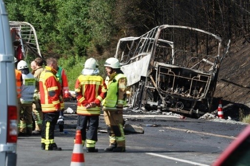 Accident de car en Allemagne: "probablement" 18 morts
