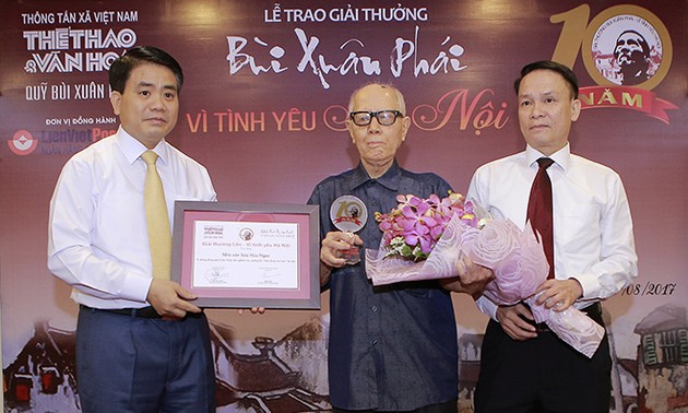 10ème édition de la remise du prix « Bui Xuan Phai-Pour l’amour de Hanoï »