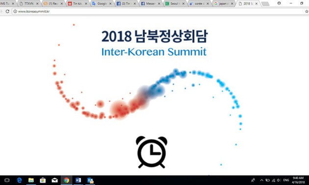 Un site web sur le sommet inter-coréen en plusieurs langues dont le vietnamien
