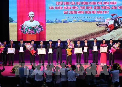 Quatre districts de la province de Nam Dinh reconnus districts néo-ruraux