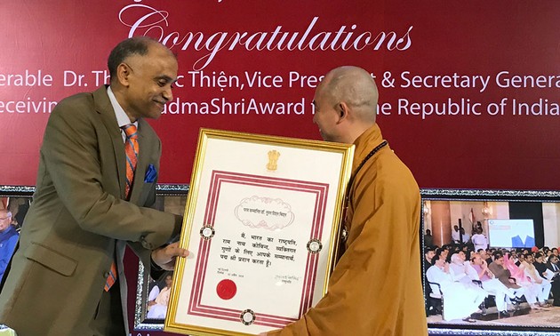 Thich Duc Thiên, premier Vietnamien à recevoir l’Ordre Padma Shri de l’Etat indien