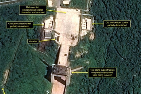 Le démantèlement du site nord-coréen de Sohae progresse, selon 38 North