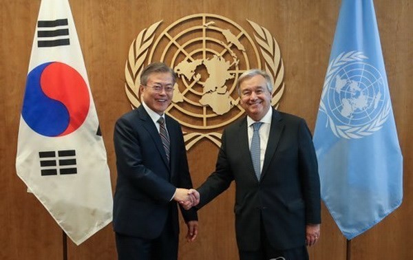 Moon Jae-in cherche un soutien international en faveur des liens intercoréens