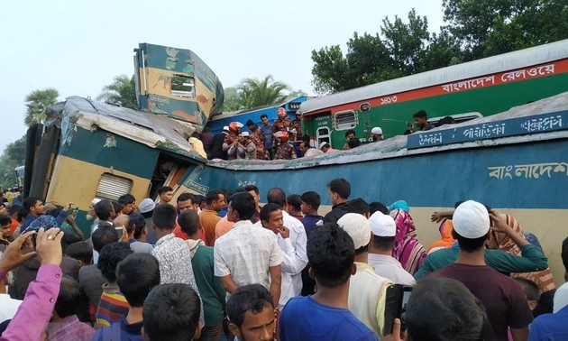 Bangladesh : au moins 16 morts dans une collision de trains