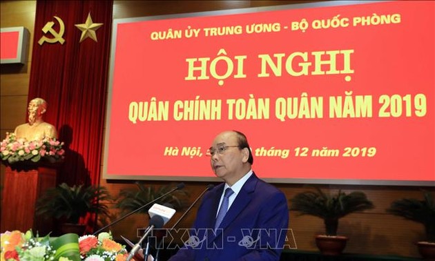Nguyên Xuân Phuc à la conférence bilan de l’armée 2019