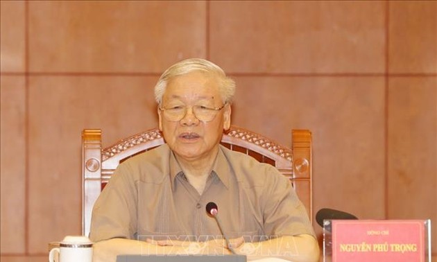Nguyên Phu Trong à la réunion de la Direction centrale anti-corruption