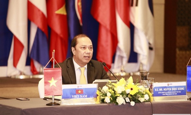 Visioconférence des hauts officiels de l'ASEAN + 3