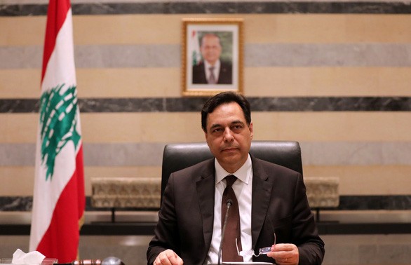 Le Premier ministre libanais, Hassan Diab, annonce la démission de son gouvernement