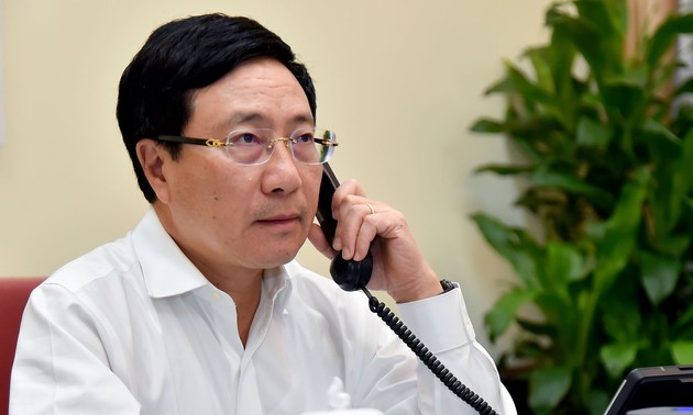 Entretien téléphonique Pham Binh Minh – Geofrey Onyeama