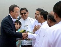 联合国秘书长潘基文访问缅甸 